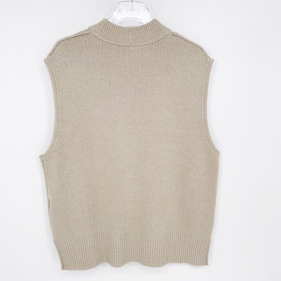 Free People Oversized Chunky Knit Sweater Vest Tank Sleeveless Small Women’s - Picture 7 of 8